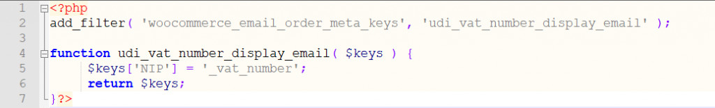 nip w woocommerce - WP Care code snippet