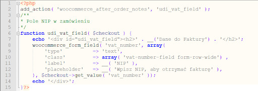 nip w woocommerce - WP Care code snippet