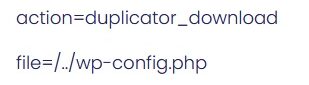 duplicator - WP Care Duplicator vulnerability logs