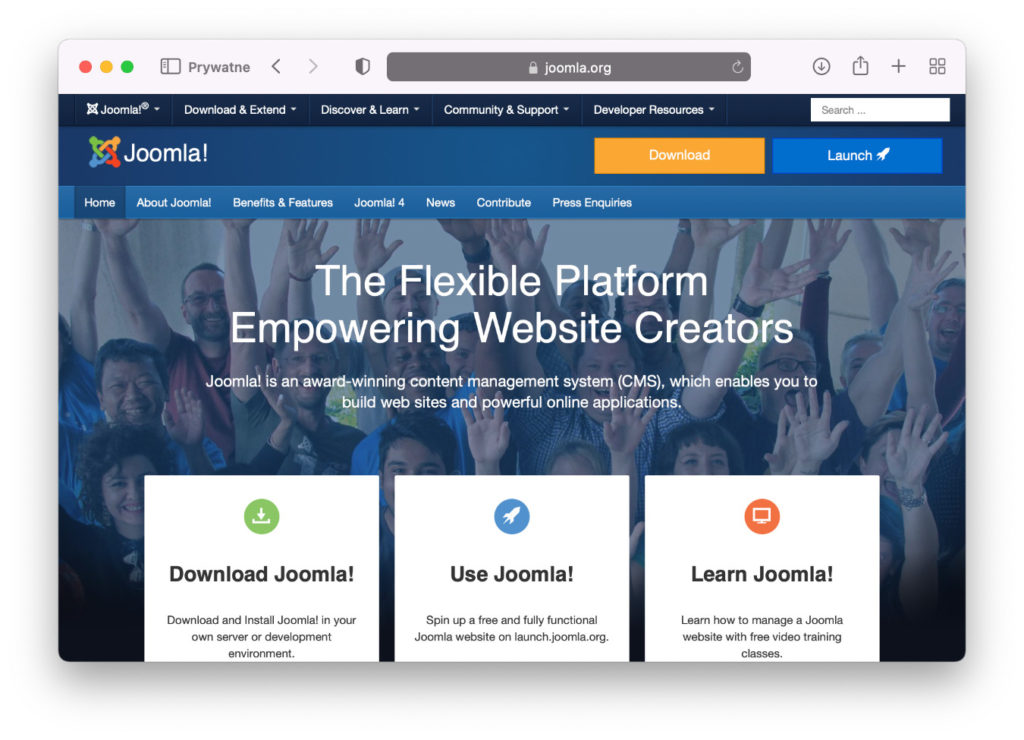 strona internetowa joomli - WP Care Joomla website