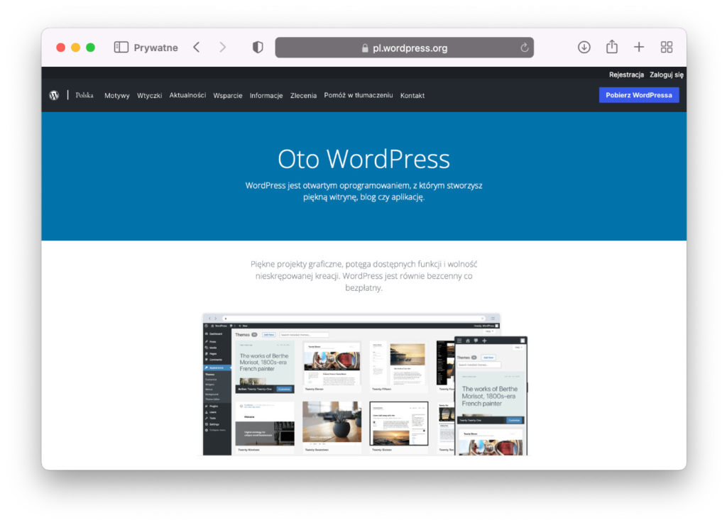 strona internetowa wordpressa - WP Care WordPress website