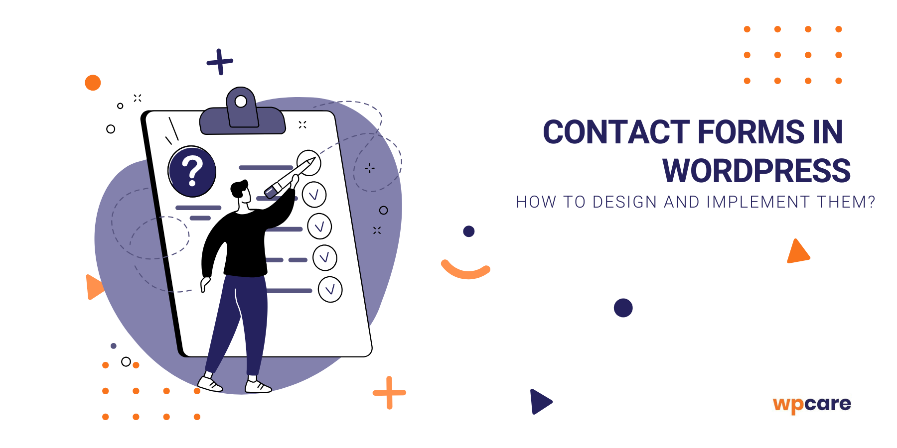Contact forms in&nbsp;WordPress – how to&nbsp;design and implement them?