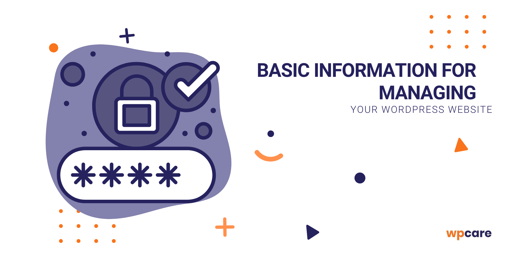 Basic information for managing your WordPress website