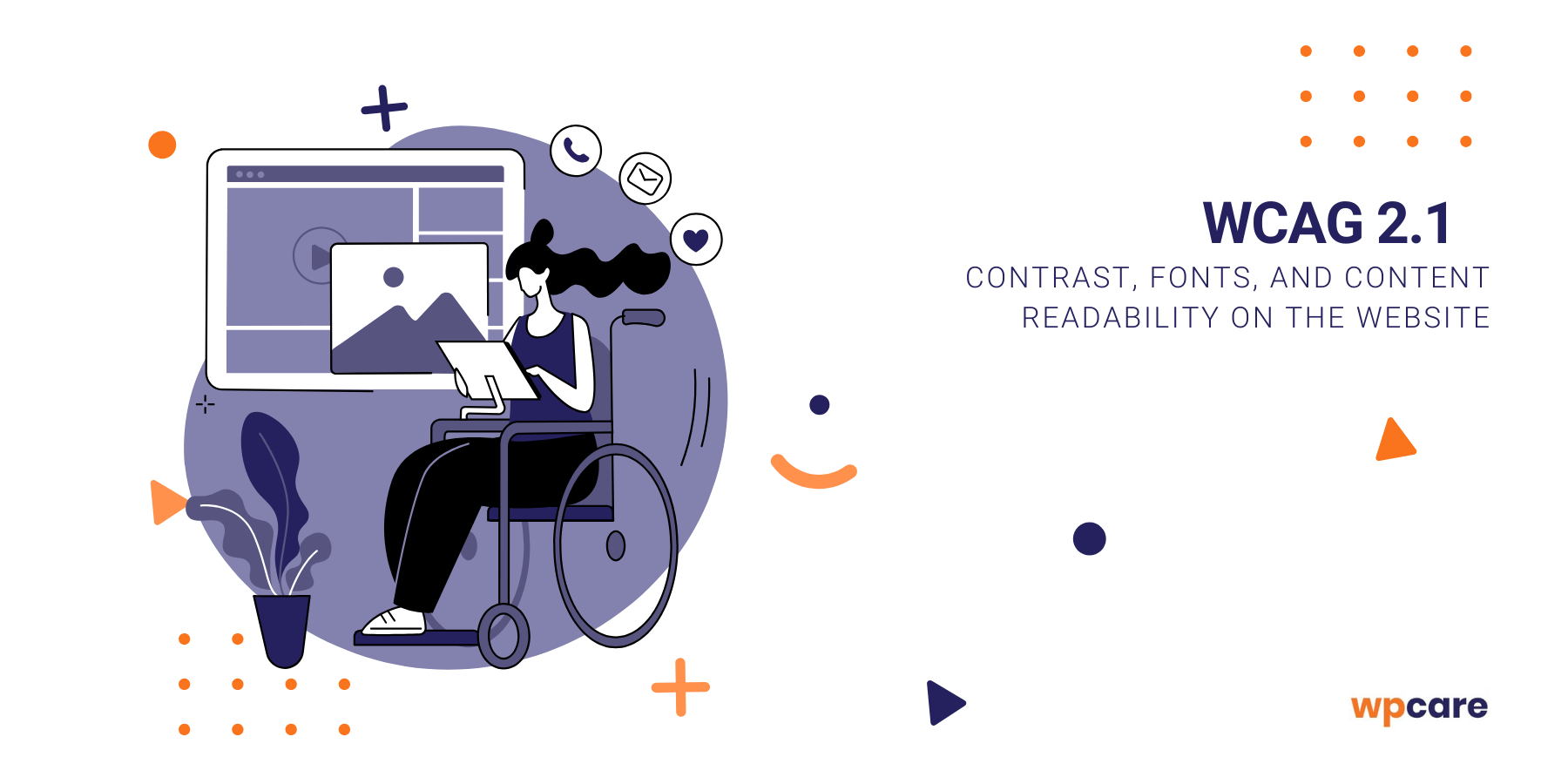 WCAG 2.1 – contrast, fonts, and content readability on&nbsp;the website